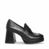 Best deal 🥰 Best Sale 🔥 SteveMadden MARLA BLACK LEATHER 🛒 🛒 -Steve Madden Shoes For Women Shop STEVEMADDEN SHOES MARLA BLACK LEATHER SIDE