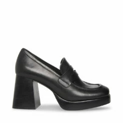 Best deal 🥰 Best Sale 🔥 SteveMadden MARLA BLACK LEATHER 🛒 🛒