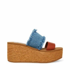 Discount 🌟 Brand new 👍 SteveMadden MINDY DENIM MULTI 🛒 🥰