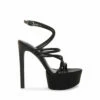 Top 10 🌟 Brand new 🎁 SteveMadden MISSY BLACK 🔔 🔔 -Steve Madden Shoes For Women Shop STEVEMADDEN SHOES MISSY BLACK SIDE