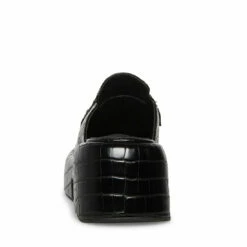 Promo 💯 Buy 🧨 SteveMadden PORTIA BLACK CROCODILE 🤩 🛒 -Steve Madden Shoes For Women Shop STEVEMADDEN SHOES PORTIA BLACK CROCO BACK