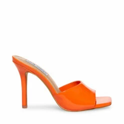 Best deal 🛒 Coupon 👏 SteveMadden SIGNAL BLACK PATENT ❤️ 🤩 -Steve Madden Shoes For Women Shop STEVEMADDEN SHOES SIGNAL ORANGE PATENT SIDE 1