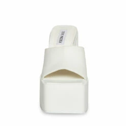 Outlet 🧨 Promo ✔️ SteveMadden TRIXIE WHITE LEATHER ⭐ ❤️ -Steve Madden Shoes For Women Shop STEVEMADDEN SHOES TRIXIE WHITE LEATHER FRONT