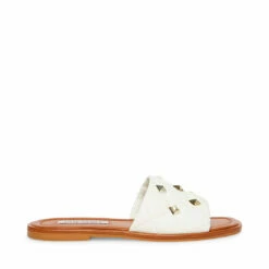Cheapest ๐ Coupon ๐ SteveMadden TROUBLE WHITE LEATHER โค๏ธ โ