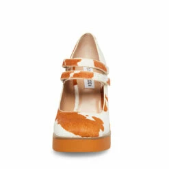 Flash Sale 👏 Outlet ⌛ SteveMadden TWICE-P COW PRINT 😀 🤩 -Steve Madden Shoes For Women Shop STEVEMADDEN SHOES TWICE P BROWN TAN FRONT