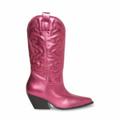 Cheap 🎁 New 🧨 SteveMadden WEST BLACK LEATHER ✔️ 😍 -Steve Madden Shoes For Women Shop STEVEMADDEN SHOES WEST PINK METALLIC SIDE 8