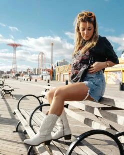 Deals 🔥 Buy 🎉 SteveMadden HAYWARD WHITE LEATHER ✔️ 🎁 -Steve Madden Shoes For Women Shop madden westernbootx 58